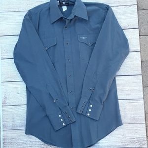 Vintage Mens Western  Snap Shirt
